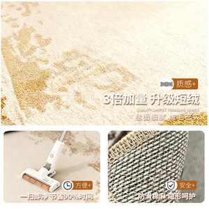 EIFFEL HOME Alfombra Texturizada Moderna Minimalista con Diseño de Rayas, Fibra de Poliéster, Impermeable y Resistente a las Manchas, para Sala de Estar y Dormitorio - Product Image 2