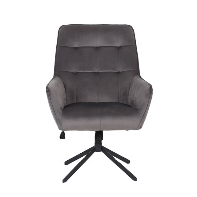 Вращающийся бархатный стул из нержавеющей стали с мягкой обивкой, стулья с акцентом, кресло для отдыха, мебель для гостиной