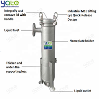 Filtre à sac unique haute pression 1,6 Mpa en acier inoxydable 304 316 pour la filtration industrielle de produits chimiques, acides, lubrifiants et liquides de parfum