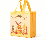 Sac fourre-tout pliable réutilisable en non-tissé avec motif lettres thermocollées, grand format, avec bandoulière, pour promotion et shopping