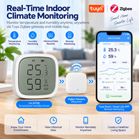 Capteur de température et d'humidité intelligent LH-331 Tuya Zigbee, thermomètre hygromètre LCD pour la domotique, moniteur de climat intérieur