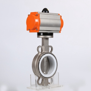 Vanne pneumatique à commande d'air PN16, à siège en PTFE, simple action, en acier inoxydable 304, type PD07 PN16 - Product Image 1