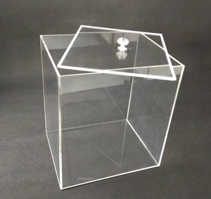 SFB829 OEM ODM Caja acrílica transparente personalizada con tapa - Product Image 5