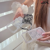 Coque de téléphone élégante en dentelle IDEAL Factory avec étui à écouteurs assorti pour iPhone 18 17 16 15 14 13 Pro Max et AirPods 1 2 3 4 Pro 3