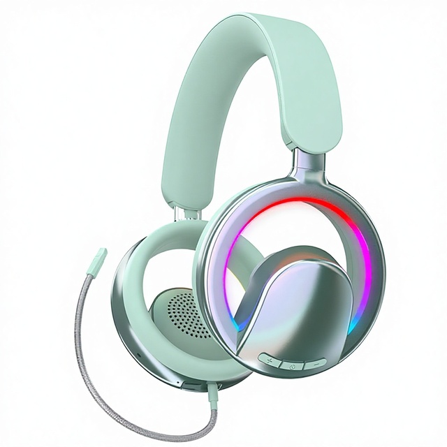 MQ New Over-Ear Metal Headphones for Gaming Headset with Sound Card for PC Desktop Low Latency Sports Travel Use ANC Stock
