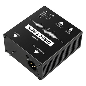 Caja de Inyección Directa Pasiva (DI Box) de 1 Canal, Conversor de Señal de Audio para Guitarra, Bajo, Teclado, Grabación en Vivo y en Estudio con Conexión a Tierra - Product Image 2