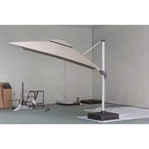 <span class=keywords><strong>Parasol</strong></span> de patio en porte-à-faux Middle Roma 3x3m <span class=keywords><strong>3x4m</strong></span> <span class=keywords><strong>Parasol</strong></span> extérieur en aluminium avec évent simple pour jardin Villa Hôtel - Product Image 2