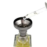 Mini Embudo de Perfume de Acero Inoxidable SUS 304 Mecanizado por CNC, Embudo de Perfume/Esencial Personalizado con Logotipo en Oro/Plata, Gran Venta