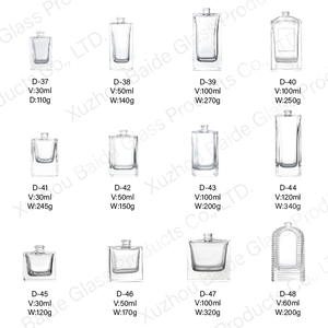 LONGDEBAI Wholesale clear 50ml <b>Perfume</b> <b>Bottle</b> Round Flat square Irregularity Unique Transparent Empty Glass <b>Perfume</b> <b>Bottle</b> 50mL - Product Image 3