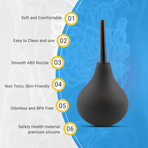 225ml Lavadora a presión Anal Ducha Limpiador Ano Vagina Bomba Enchufe Juguetes sexuales - Product Image 1