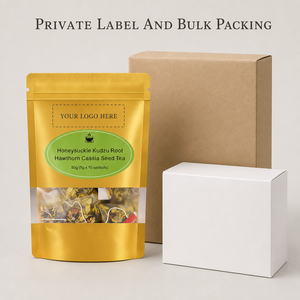 Miscela di Tisane <span class=keywords><strong>in</strong></span> Bustine Piramidali con Caprifoglio, Radice di Kudzu, Biancospino e Semi di <span class=keywords><strong>Cassia</strong></span>, Certificato ISO, per le Prestazioni Maschili, Scadenza 18 Mesi - Product Image 6