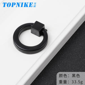 Tirador de Cajón Moderno y Minimalista de un Solo Orificio, Anillo de Aleación de Zinc Plateado, Tirador Redondo Pequeño para Gimnasio - Product Image 6