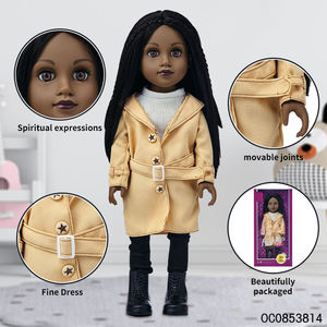 Joints mobiles Fashional 18 pouces ensemble de poupées noires pour filles jouets avec cheveux <span class=keywords><strong>afro</strong></span> - Product Image 4