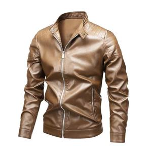 5XL New High Quality Classic Biker Motorcycle Pu Faux <strong>Blazer</strong> <strong>Slim</strong> <strong>Fit</strong> Windproof Black Leather Jacket for Mens Chaqueta De Cuero - Product Image 4