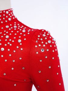 6-16 ילדים בנות מופע סיני ללבוש ג 'אז תלבושות שלב ריקוד ג' אז תחפושות מתכתיים עבור שיעורי ריקוד רסיטלים תחרות - Product Image 3