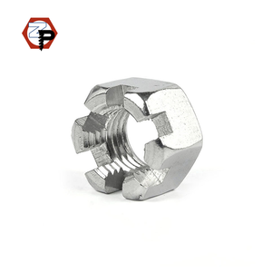 M4 M5 M6 M8 M10 DIN935 Acier inoxydable SS304 SS316 Écrou hexagonal à château Écrou hexagonal à fente Ventes directes d'usine - Product Image 4