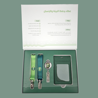Boîte-cadeau d'employé de style arabie saoudite personnalisée pour les événements d'entreprise avec porte-badge et porte-carte d'identité et lettre de remerciement