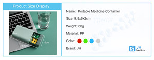 Wholesale Medibox Custom Logo Child-Resistant Food Grade PP 7-Day Weekly <b>Pill</b> Organizer Travel Medicine <b>Case</b> for Home Use - Product Image 4
