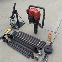 Usine 3.3HP Portable Portable Essence Géologie Carottage Perceuse Échantillonnage du sol Foreuse