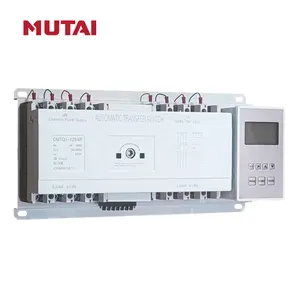 Mutai Factory Outlet Điện Đôi Của Nhãn Hiệu Tự Động Thay Đổi Hơn Chuyển Chuyển Đổi 4 P 4 Cực 100 125 Amp AC Với Bộ Điều Khiển