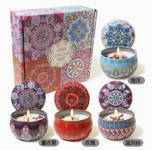 Bougie parfumée en fer et étain, bougie florale en pot, bougie artisanale parfumée, coffret cadeau, cadeau de mariage, décoration d'intérieur - Product Image 3