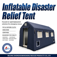 Abri d'urgence robuste et imperméable, tente de commandement d'incidents de sécurité publique portable, hôpital de campagne, installation rapide, gonflable