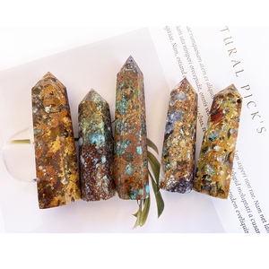 Avigers — tour d'opale colorée pour fengshui, baguette d'océan naturelle, Point de guérison, vente en gros - Product Image 1