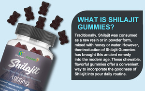 Gomitas de Shilajit, Gomitas Naturales para Aumentar la Energía y la Vitalidad, Suplementos Orgánicos de Mineral para el Bienestar, Shilajit Premium - Product Image 3