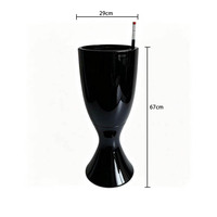 Pot de fleurs de style européen imitation céramique, grande capacité, pour intérieur, résistant aux fissures et à la corrosion, pour la maison