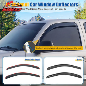 Viseras para Ventanas Laterales de Silverado Sierra 1500 2500 3500 Cabina Estándar 19-25, Protección para Ventanas de Puerta de Coche - Product Image 2