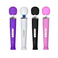 Tragbarer Damen-Körpervibrator IPX6 Wasserdicht 20 Vibrationsmodi USB-Aufladbar Li-Ionen Starke Vibration Flexibler Kopf