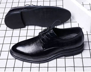 Zapatos de Vestir para Hombre, Estilo Moderno, con Cordones Redondos, Amortiguación Mejorada, Antideslizantes, Transpirables, para Oficina y Bodas - Product Image 6