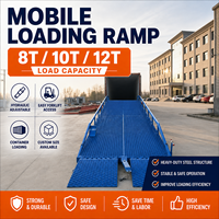 Rampe de conteneur robuste, plateforme de chargement mobile pour chariot élévateur pour conteneurs de 20 pieds et 40 pieds