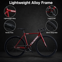 Vélo à Pignon Fixe Vente Chaude d'Usine Tsunami SNM100 700C pour Passionnés de Cyclisme en Extérieur