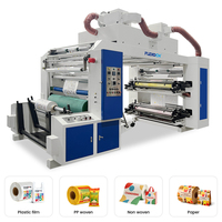 Machine d'impression flexographique automatique 4 couleurs de type empilable 1400 mm pour gobelets en papier et sacs en papier