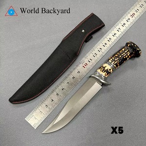 Fabrikpreis Neues Überlebens-Großmesser Tragbares Taktisches Jagdmesser mit Feststehender Damaszener Klinge und Nylonscheide - Product Image 2