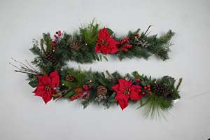 Gran Oferta personalizada decoración de Navidad para el hogar guirnalda Artificial Pvc Pe Real Touch Garland - Product Image 3