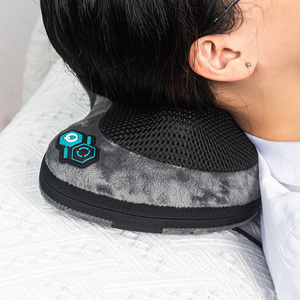 Almohada de masaje <span class=keywords><strong>Shiatsu</strong></span> para fisioterapia Cervical, masajeador para amasar el cuello, almohada de viaje, almohada de masaje para amasar eléctrica caliente - Product Image 4