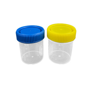 Vaso para orina Wei Hong de 60 ml, de plástico PP, con tapa de rosca a prueba de fugas, para pruebas médicas - Product Image 4