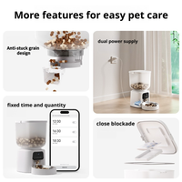 Distributeur automatique de nourriture pour chien intelligent, étanche, avec minuterie, contrôle personnalisé des portions, en plastique durable sans BPA, pour propriétaires occupés et usage quotidien en appartement