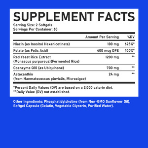Suplemento Dietético en Cápsulas Blandas de Arroz de Levadura Roja, Marca Privada ODM, Promueve la Salud General del Cuerpo y Apoya los Niveles de Metabolismo para Adultos - Product Image 2