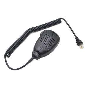 Micrófono PTT Dinámico Personalizado de Fábrica <span class=keywords><strong>para</strong></span> Radio Bidireccional, Altavoz Portátil Compatible con Walkie Talkie - Product Image 1