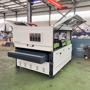 Semi-automatic Multifunctional <b>Wood</b> Polisher, Plc Control Brush for Decor & Furniture Processing Hg <b>Wood</b> Polishing <b>Sanding</b> - Product Image 2