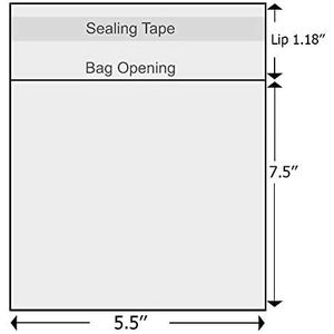 Clear Cellophane Bags 5.5 X 7.5 Inch <b>Thick</b> Greeting <b>Card</b> Sleeves For 5 X 7 Inch <b>Cards</b> Party Gift Packaging - Product Image 2