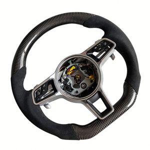 Für Porsche Panamera Macan <span class=keywords><strong>Cayenne</strong></span> 918 911 718 970 971 Maßgefertigtes Lenkrad Neues Carbon-Faser-Hirschleder-Lenkrad - Product Image 6