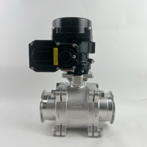 Bille sanitaire en acier inoxydable 316L à double action pour fluides, personnalisable OEM, connexion à collier KST-b2299 - Product Image 5