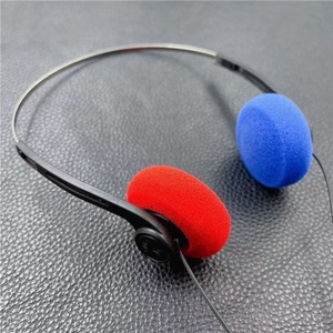 Wholesale <strong>Price</strong> <strong>Aviation</strong> <strong>Headset</strong> F003 Mini Light Sponge Vintage Headphones Photo Decoration Earbud Wired Earphones Headphone - Product Image 6