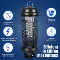 Hotselling 4500V Hoge Spannings Insectenverjager 365nm UV Licht Binnen/Buiten Ecologisch USB Aangedreven 50-100m Elektrische Muggenvanger