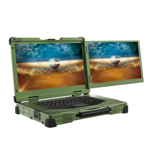 Portátil nuevo de doble pantalla, resistente IP65, con Core i9, SSD de 1 TB, monitor táctil para uso empresarial en exteriores. - Product Image 1