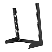 Armoire réseau inclinée 4U à 9U, 2 poteaux, cadre ouvert, rack ouvert 19 pouces